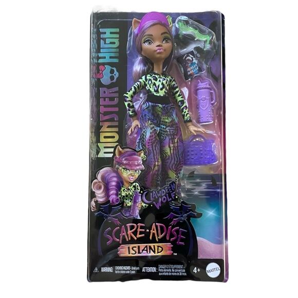 New Mattel Monster High Scareadise Clawdeen Wolf Toy Doll - Picture 1 of 6